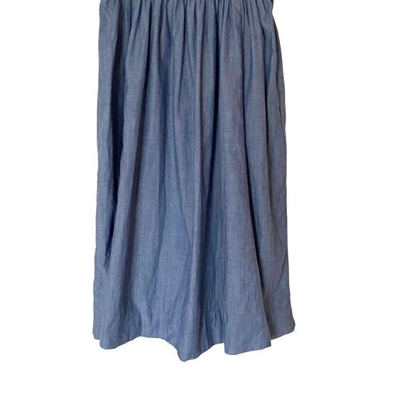 KATE SPADE New York Chambray Blaire Fit & Flare Smocked Waist Dress, Size 0 - Picture 9 of 13